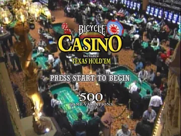 Bicycle Casino Includes Texas Hold em (USA) screen shot title